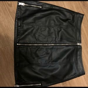 Leather skirt